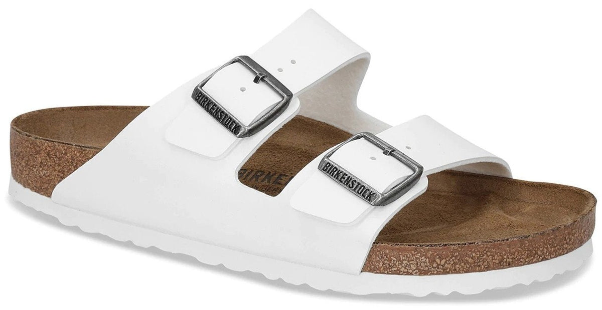 Birkenstock Unisex Arizona Regular Fit Sandals - White