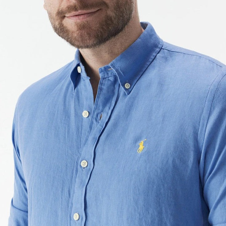 Polo Ralph Lauren Men's Long Sleeve Sport Shirt - Blue