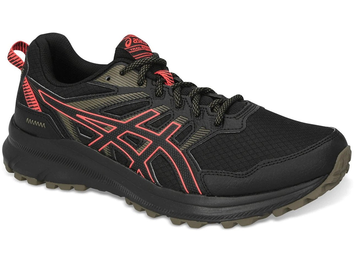 ASICS Men's Trail Scout 2 Running Shoes - Black/Cherry Tomato