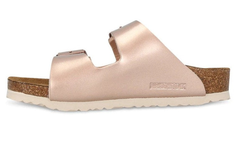 Birkenstock Girls' Arizona Narrow Fit Sandals - Electric Metallic Copper