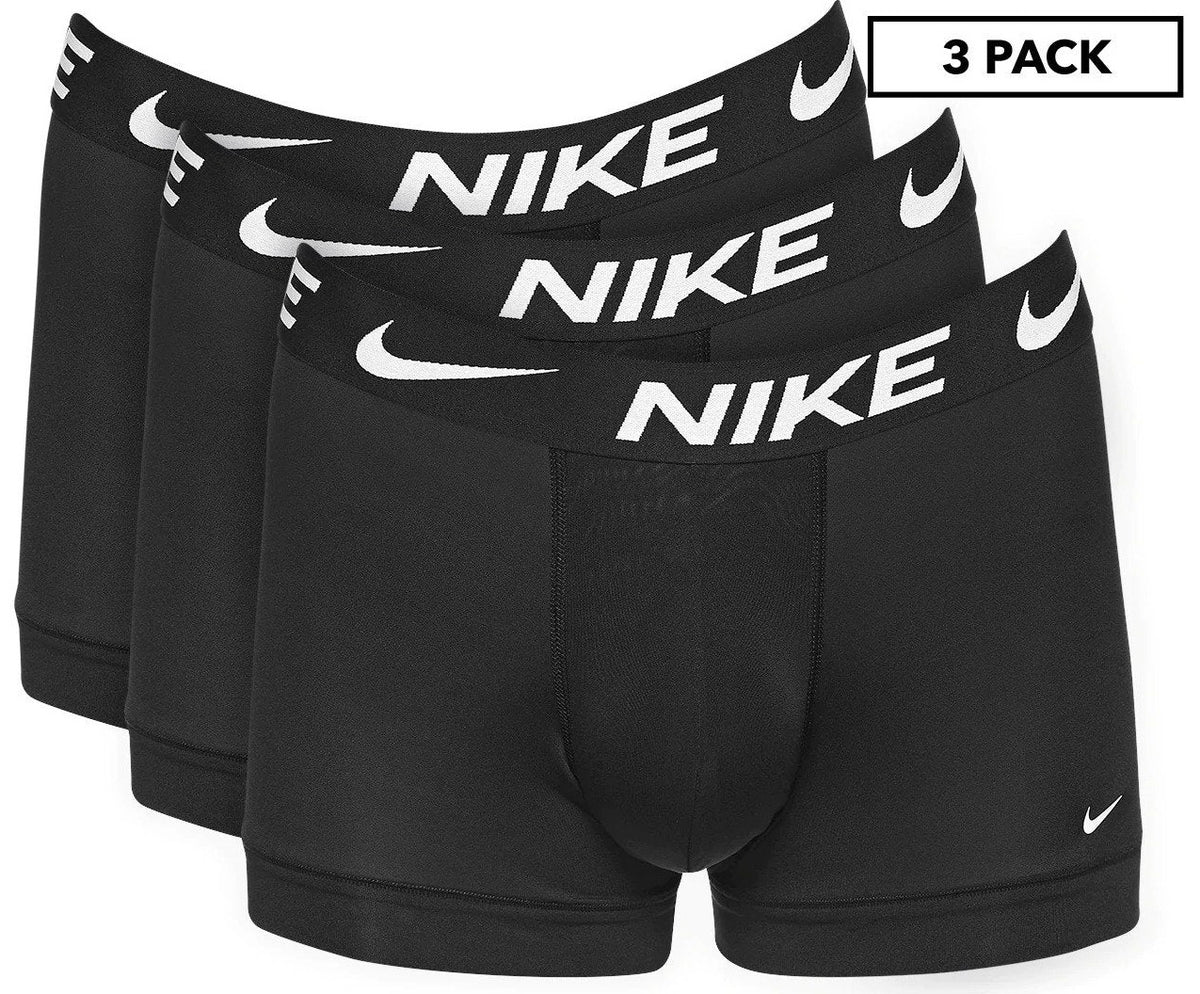 Nike Mens Dri-FIT Essential Micro Trunk 3pk - Black