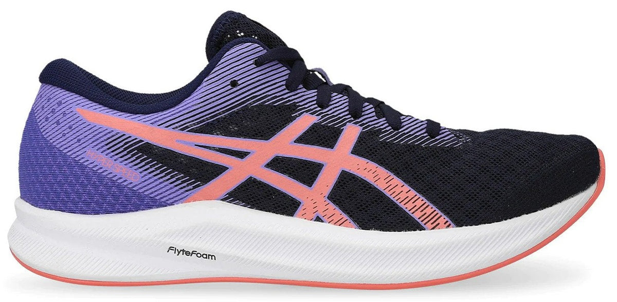 ASICS Women's Hyper Speed 2 Running Shoes - Midnight/Papaya