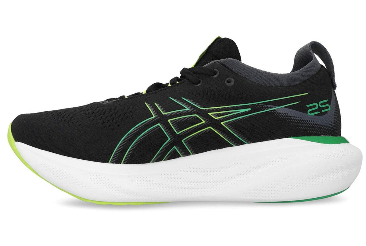 ASICS Men's GEL-Nimbus 25 Running Shoes - Black/Lime Zest