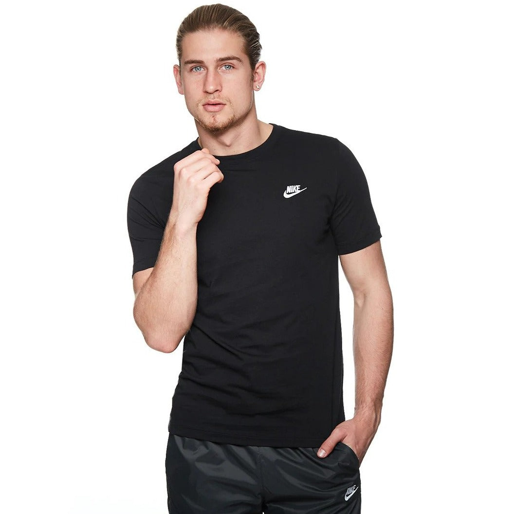 Nike Men's Sportswear Club Tee / T-Shirt / Tshirt - Black
