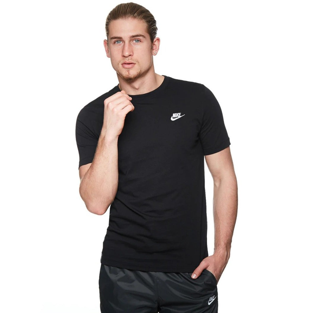 Nike Men's Sportswear Club Tee / T-Shirt / Tshirt - Black