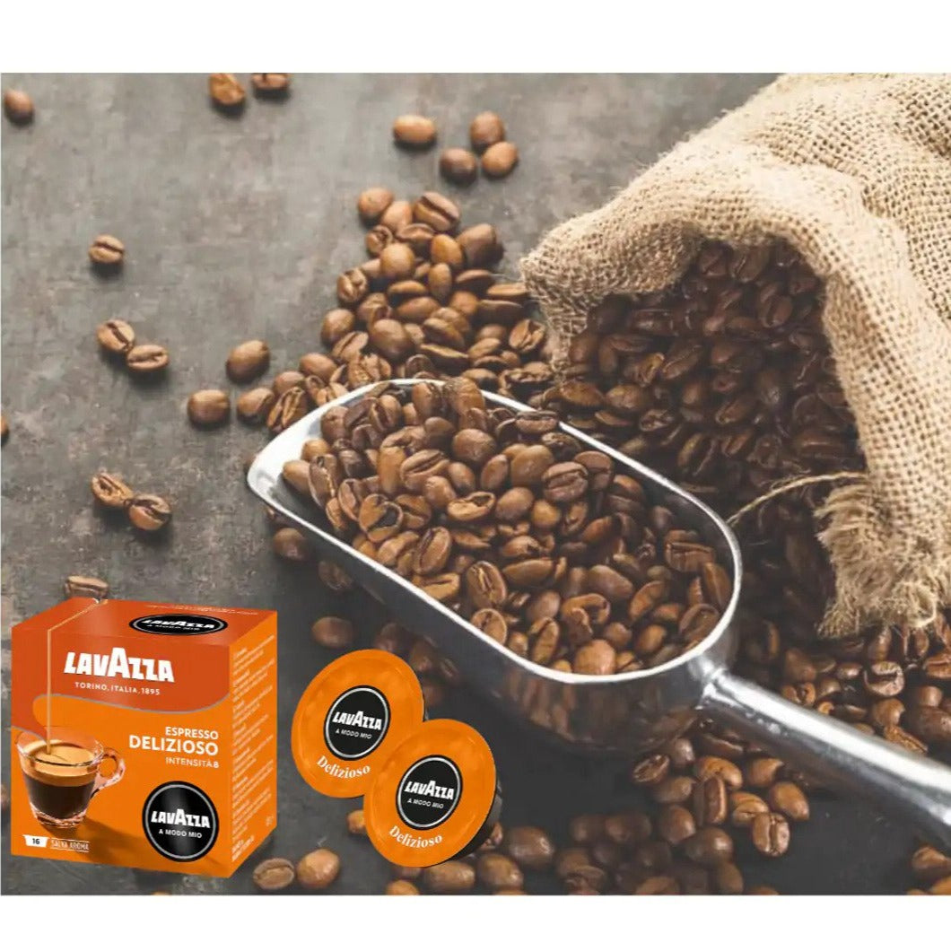 Lavazza A Modo Mio Delizioso Coffee Capsules 6 x 16 Pack 96 Pods