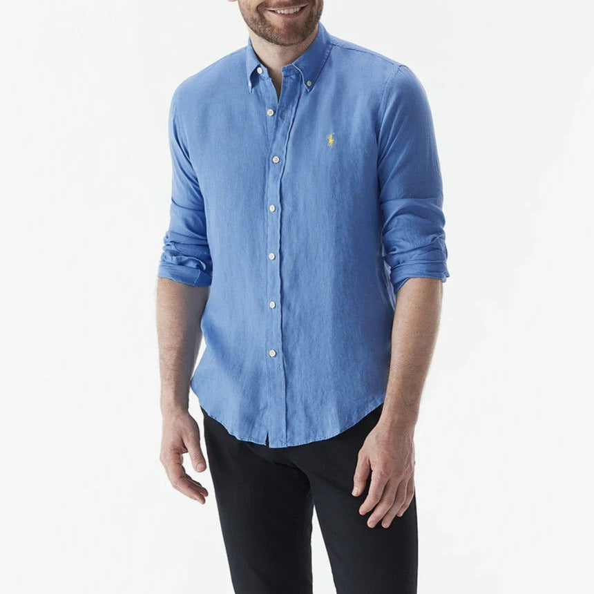 Polo Ralph Lauren Men's Long Sleeve Sport Shirt - Blue