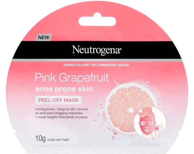 Neutrogena Acne Prone Skin Peel-Off Sheet Mask Pink Grapefruit 10g
