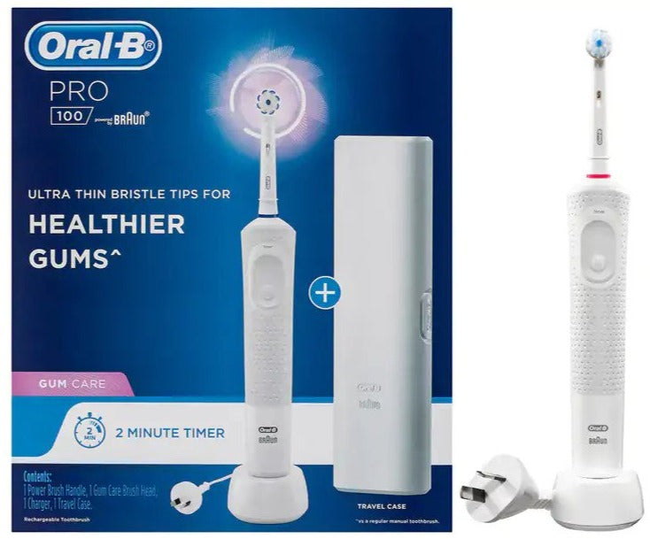 Oral-B Pro 100 Gum Care Electric Toothbrush - White