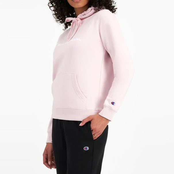 Champion Women's Script Hoodie - Pink Moon
