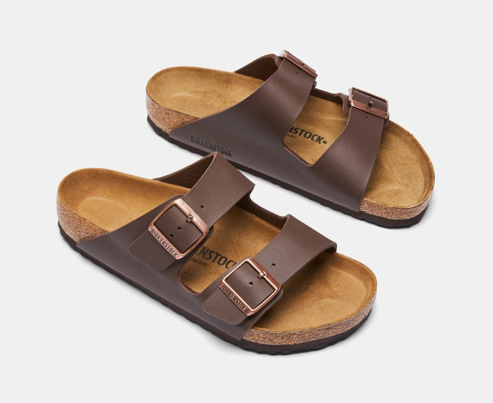 Birkenstock Unisex Arizona Narrow Fit Sandals - Dark Brown