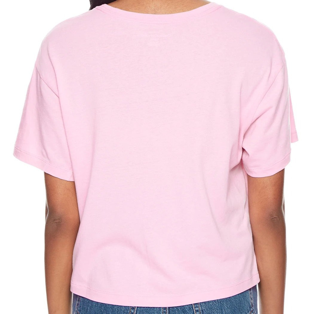 Calvin Klein Jeans Women's Logo Short Boyfriend Tee / T-Shirt / Tshirt - Pink