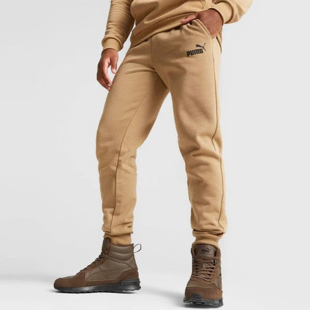 Puma Men's Essentials Logo Fleece Trackpants / Tracksuit Pants - Toasted