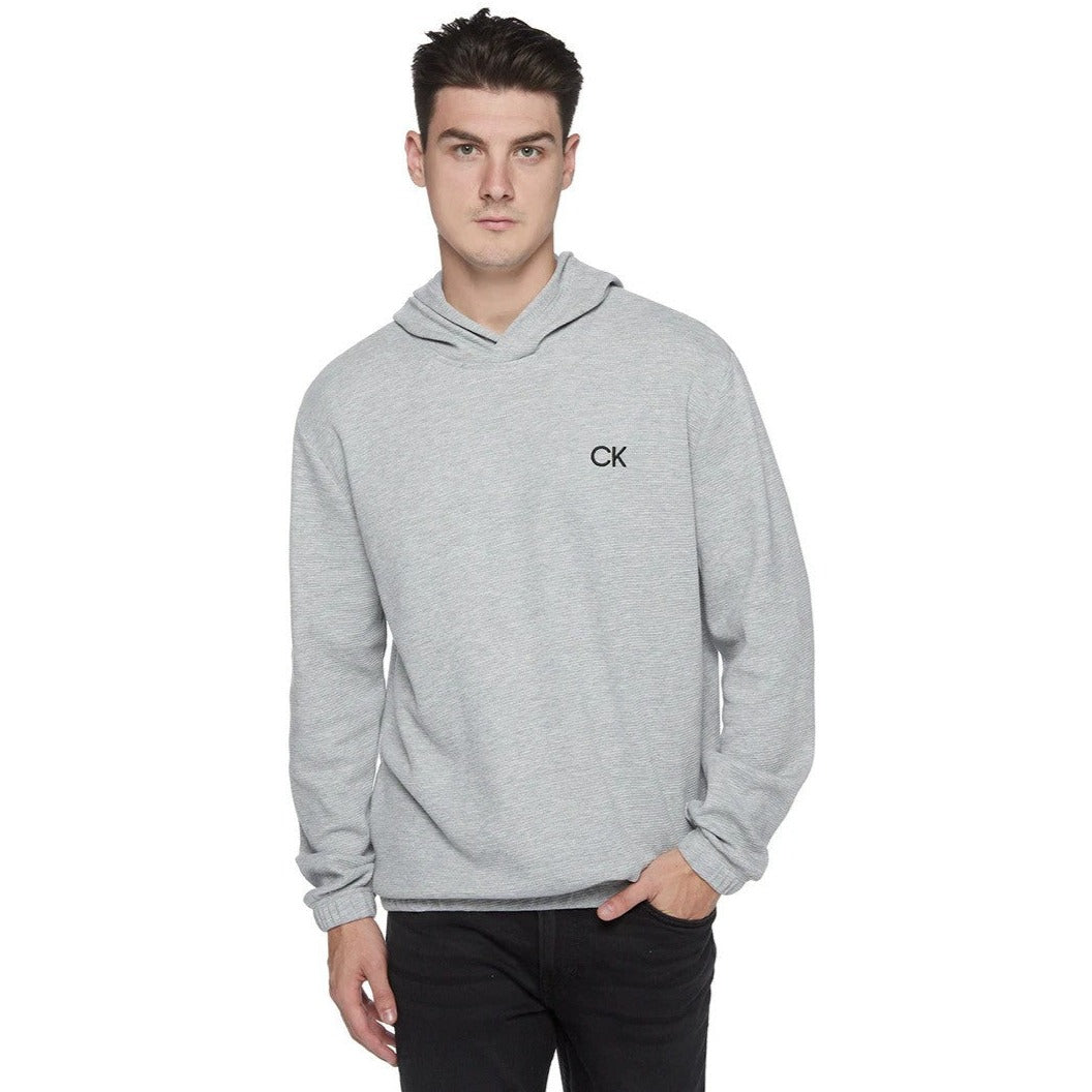 Calvin Klein Men's Waffle Sweater - Heroic Grey Heather