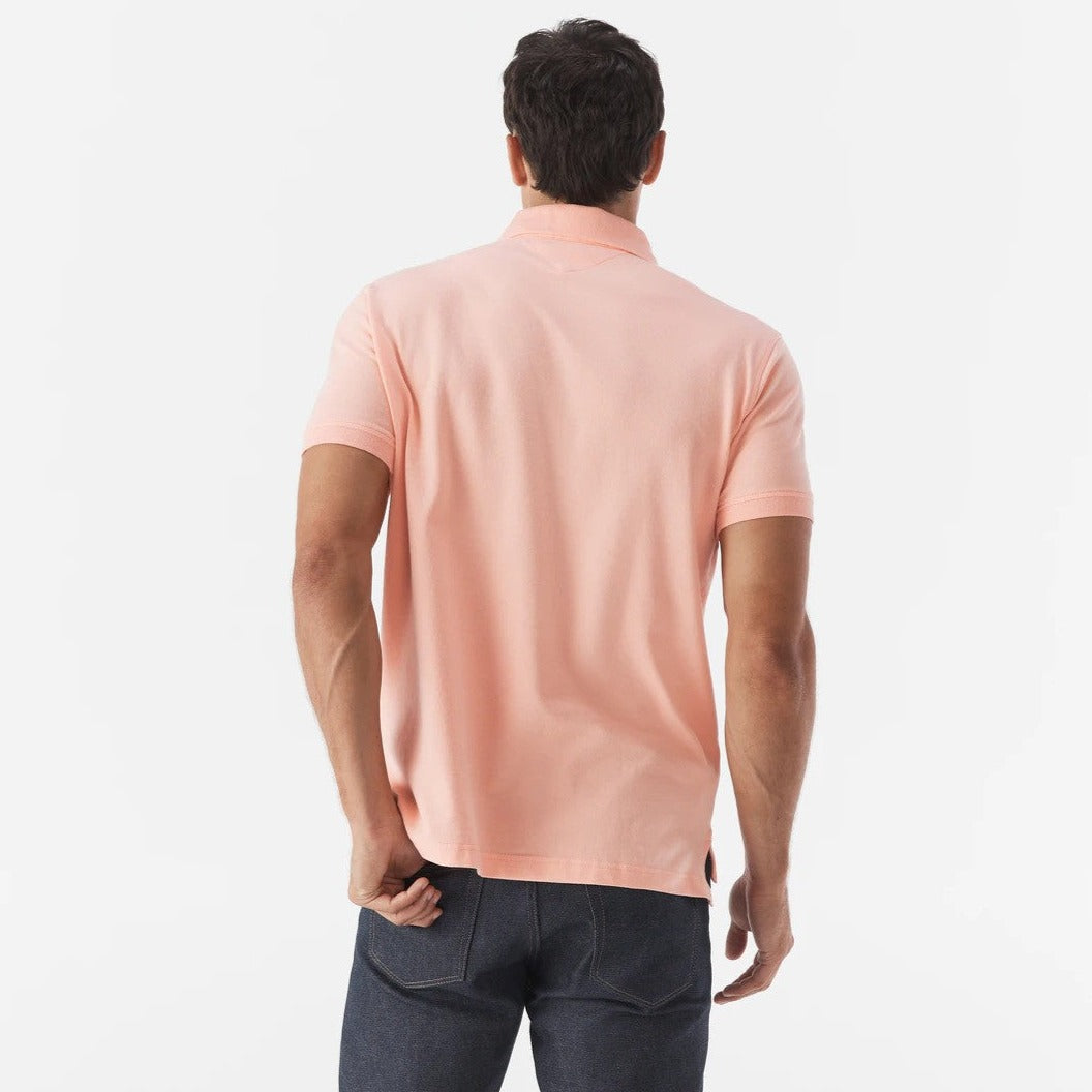 Tommy Hilfiger Men's Stretch Regular Fit Polo Shirt - Playful Peach