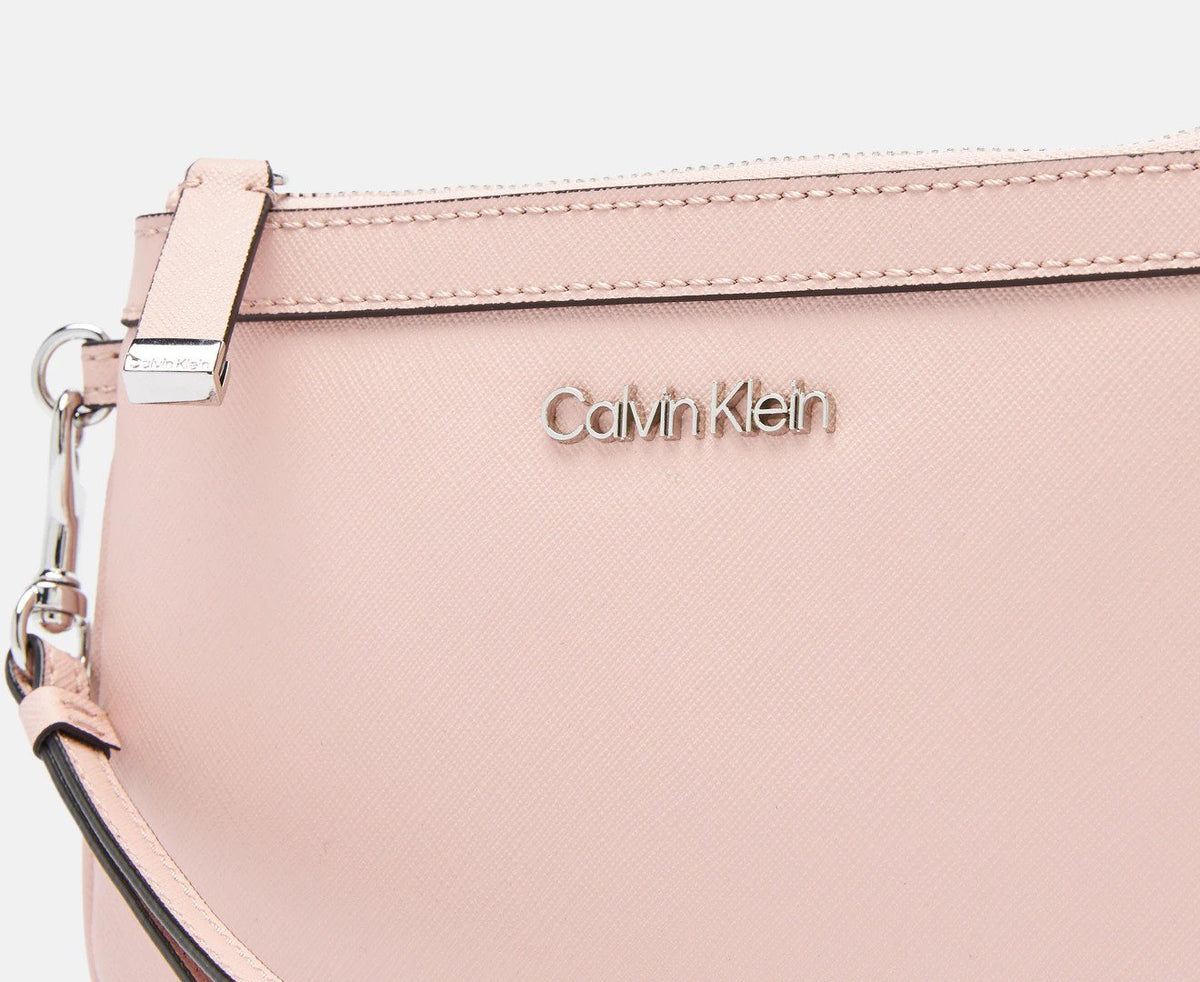 Calvin Klein Hayden Zip Top Wristlet - Rose