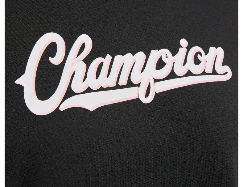 Champion Women's Sports Graphic Print Hoodie - Black