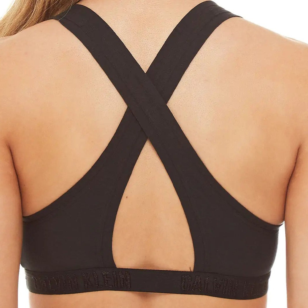 Calvin Klein Women's Monochrome Lightly Lined Bralette - Black