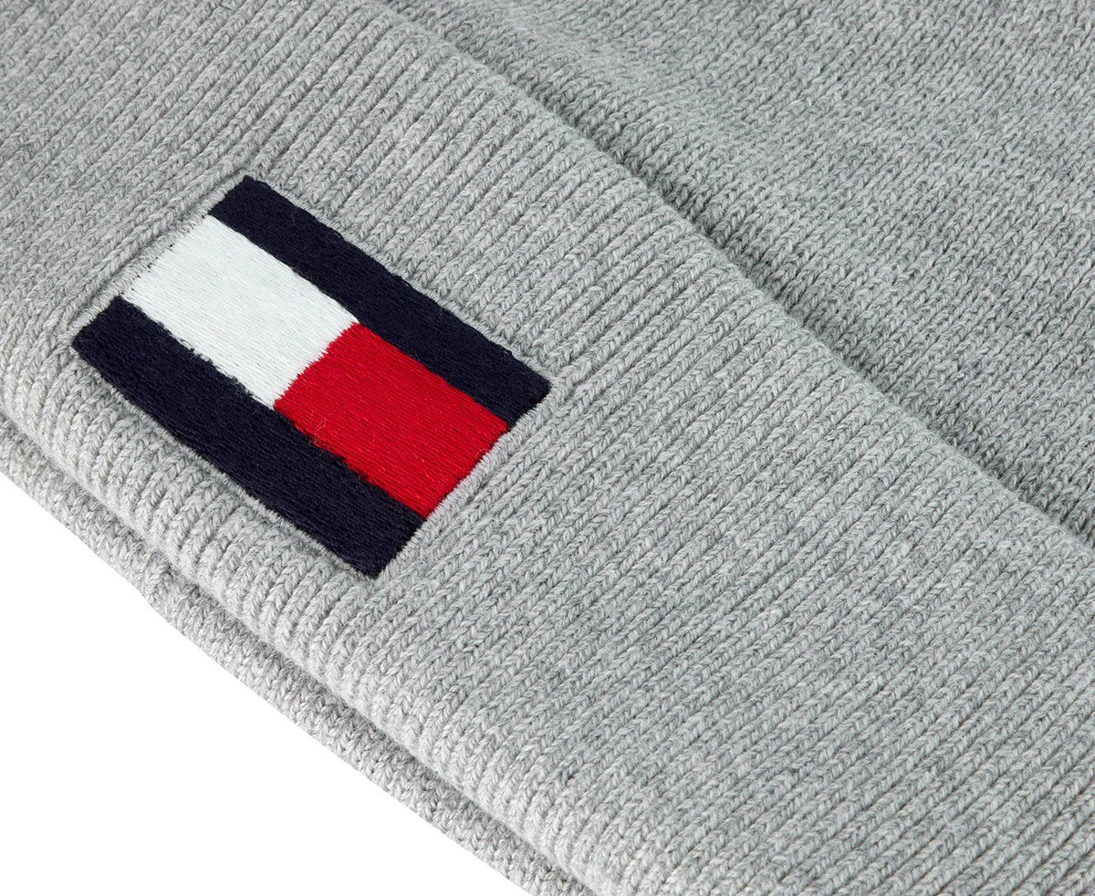 Tommy Hilfiger Hans Solid Beanie - Grey Heather