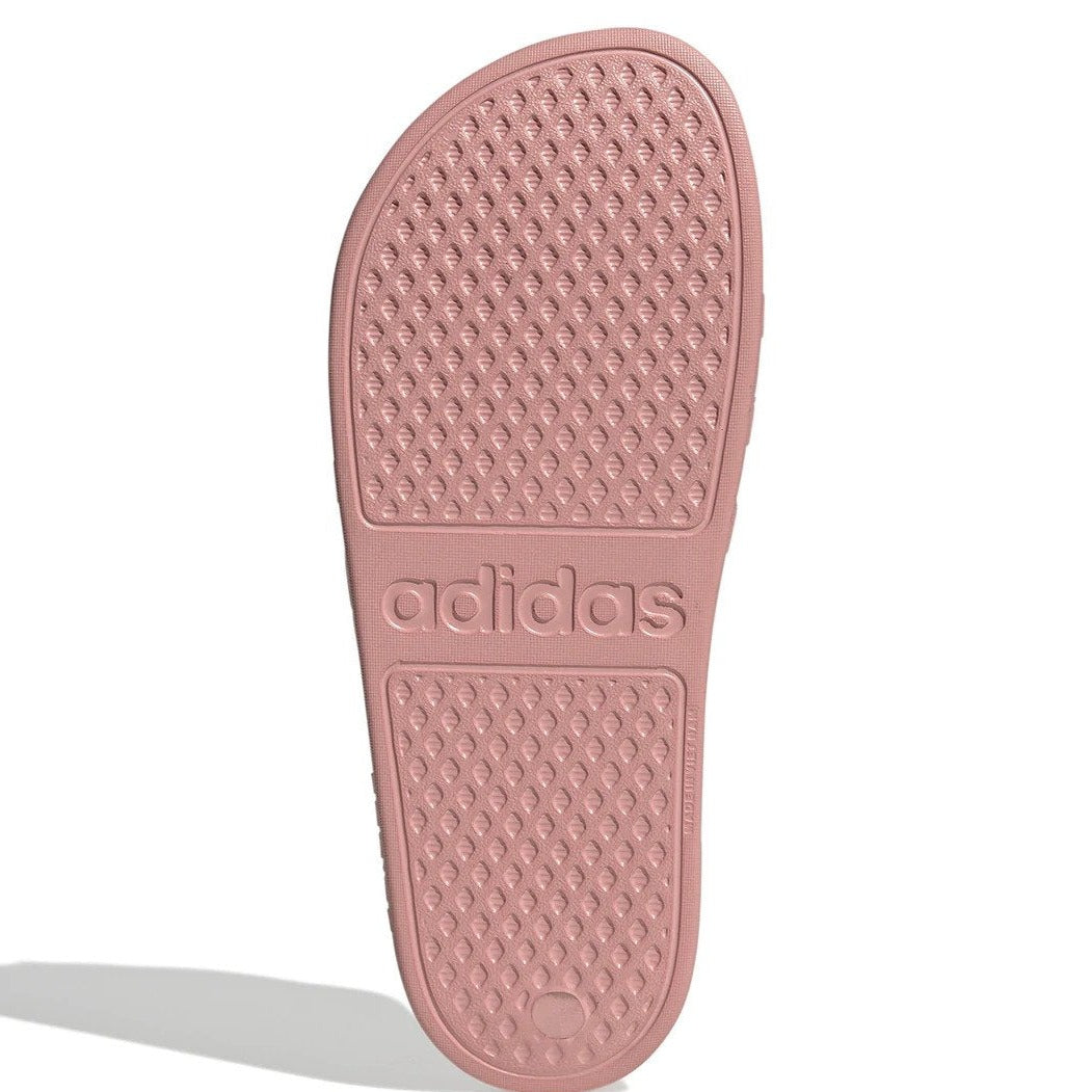 Adidas Women's Adilette Aqua Slides - Mauve/Wonder White