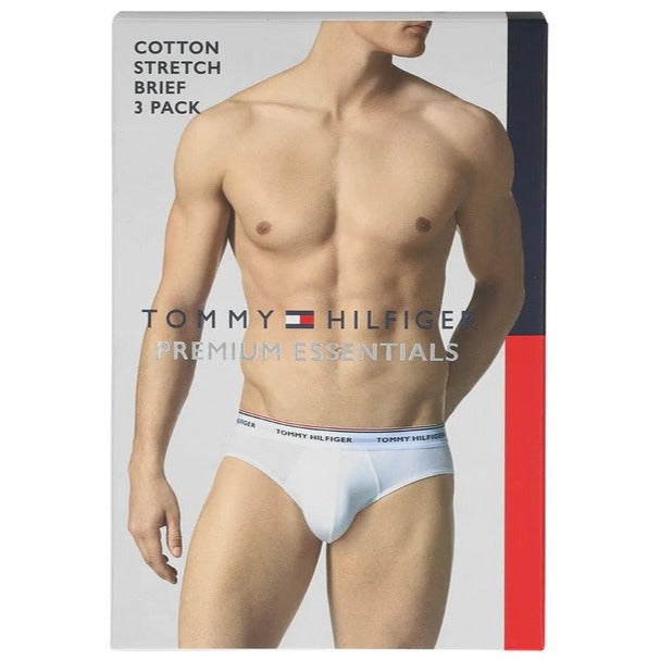 Tommy Hilfiger Men's Cotton Stretch Briefs 3-Pack - White