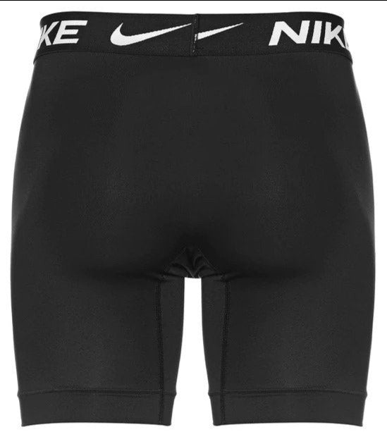 Nike Mens Dri-FIT Essential Micro Long Boxer Briefs 3-Pack - Black