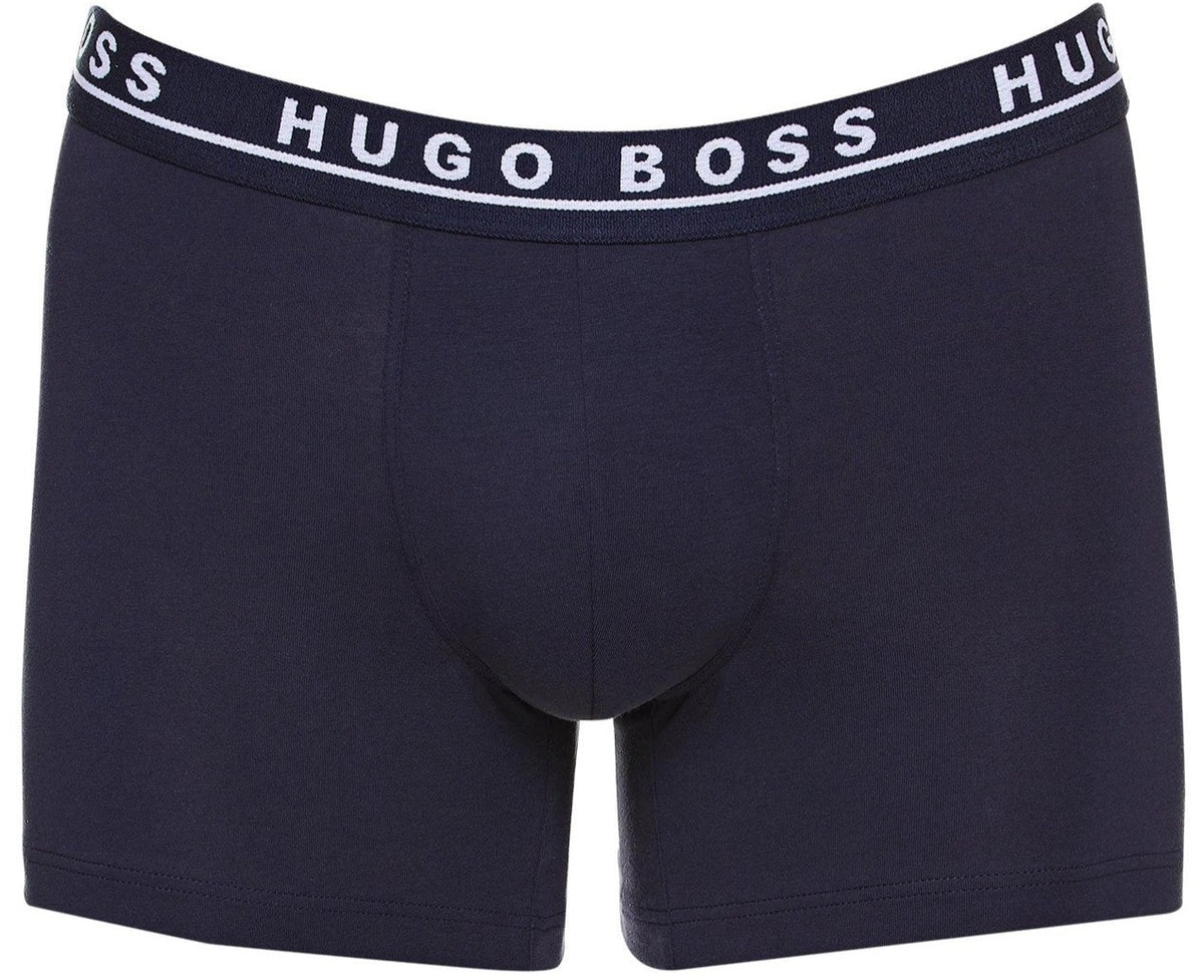 Hugo Boss Men's Cotton Stretch Boxer Briefs - Navy