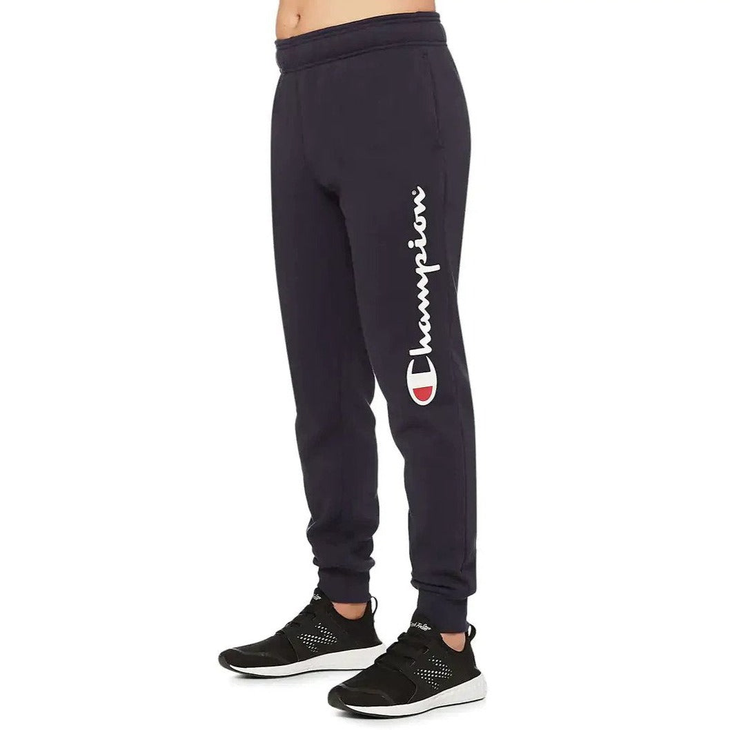 Champion Men's Script Cuff Track Pants - Navy