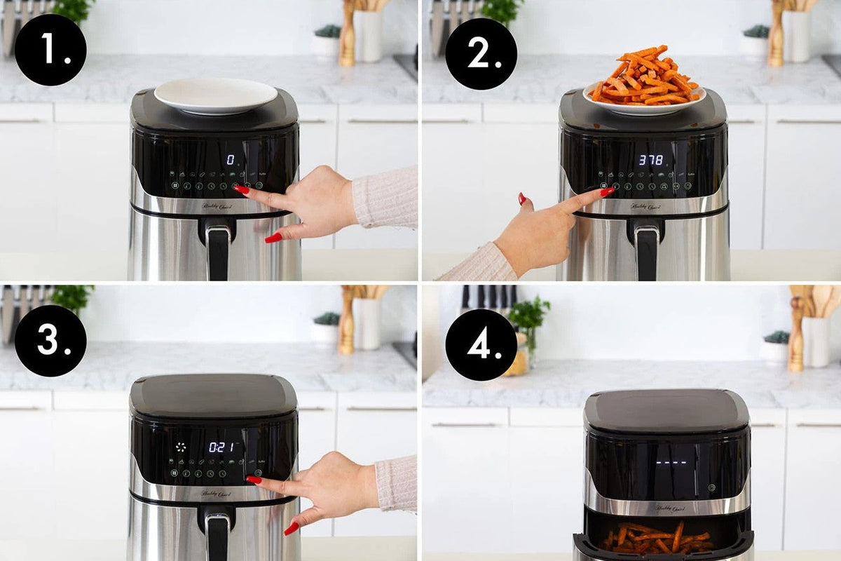 Healthy Choice 7L Air Fryer Wiz w/ Built-In Scale