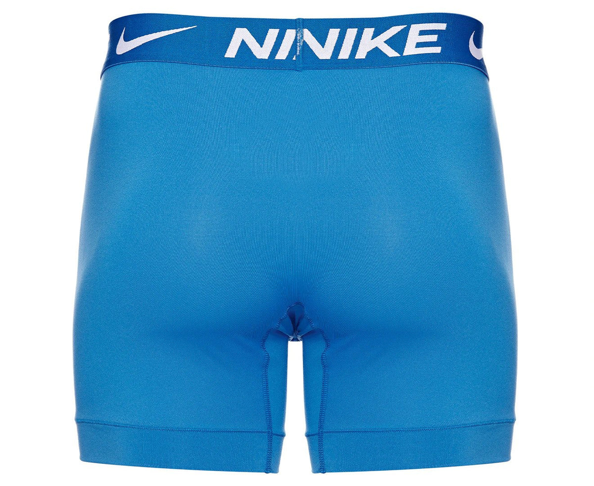 Nike Mens Dri-FIT Essential Micro Boxer Briefs 3-Pack - Black/Blue/Grey