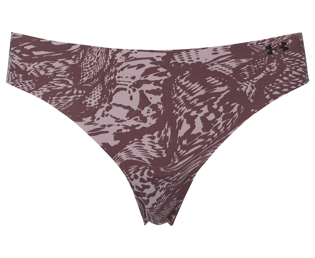Under Armour Women's UA Pure Stretch Thong 3-Pack - Mauve/Pink/Ash Plum
