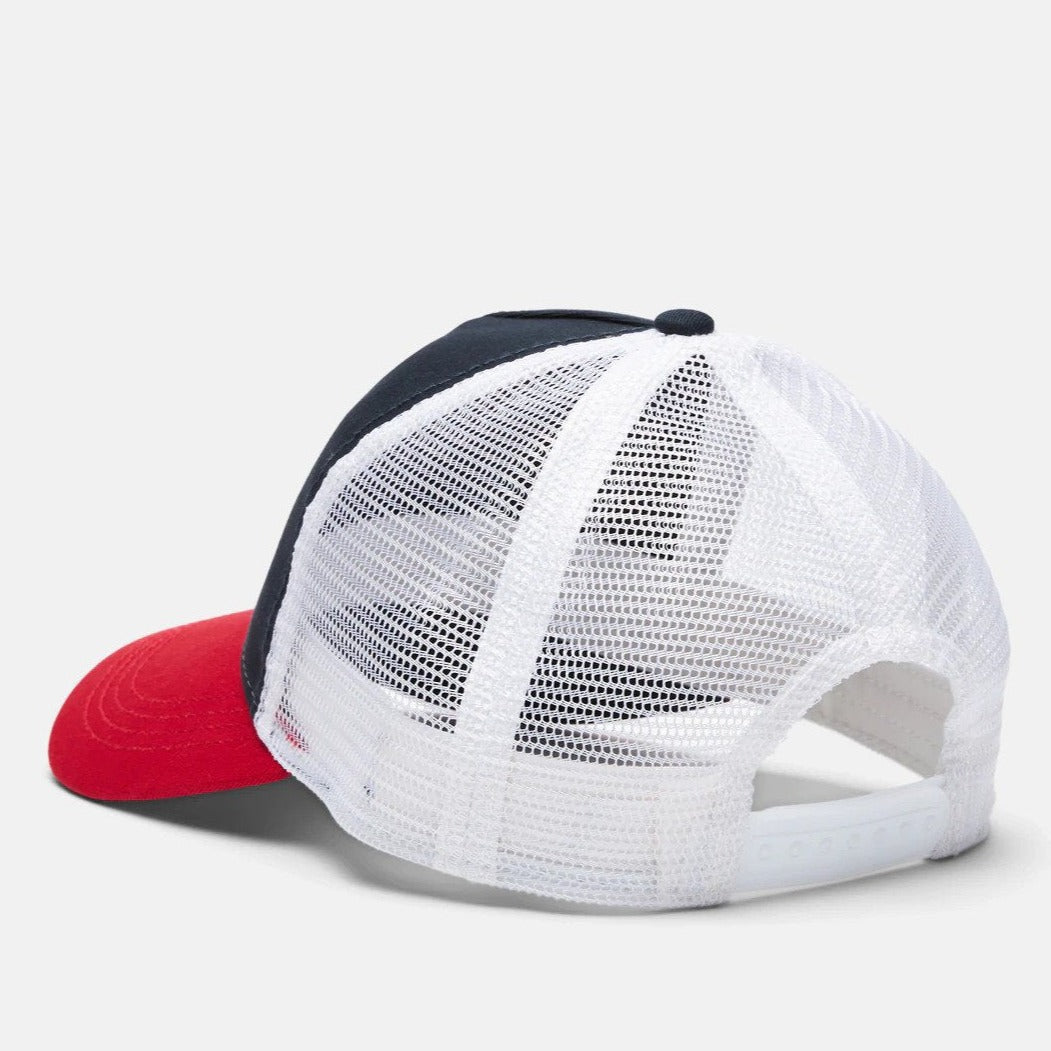 Tommy Hilfiger Ethan Trucker Cap - Sky Captain/Red