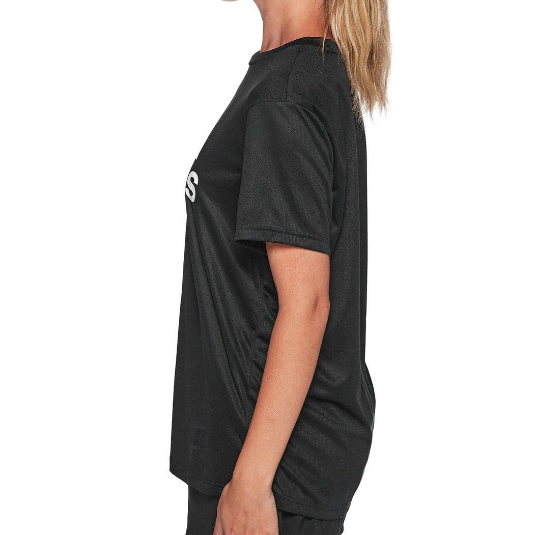 Adidas Women's Big Logo Boyfriend Tee / T-Shirt / Tshirt - Black/White