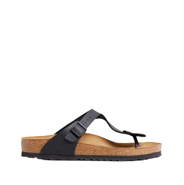 Birkenstock Unisex Regular Fit Gizeh Birko Flor Sandals - Black