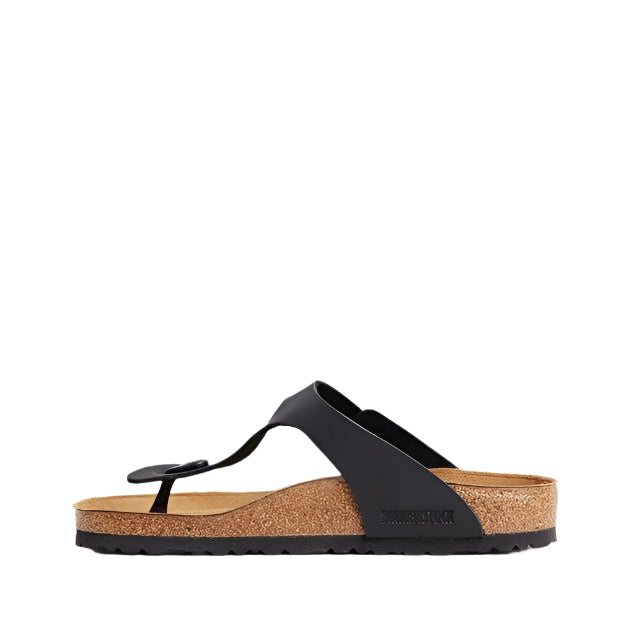 Birkenstock Unisex Regular Fit Gizeh Birko Flor Sandals - Black