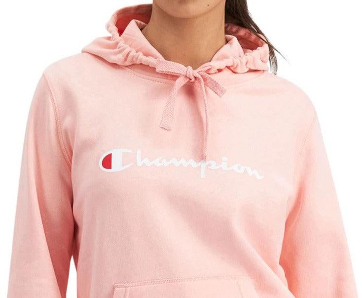 Champion Women's Script Hoodie - Peach Schnapps