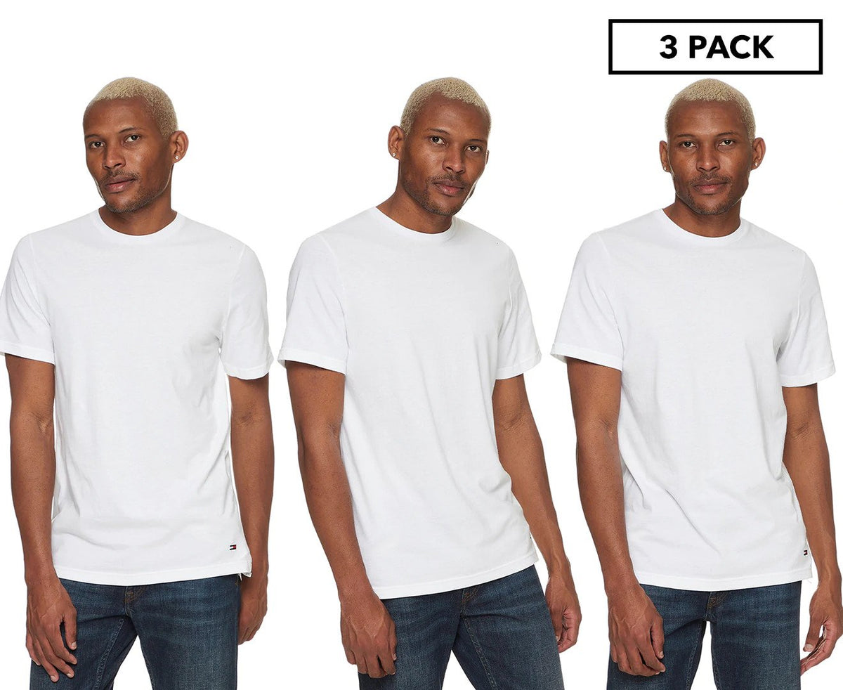 Tommy Hilfiger Men's Core Tee 3-Pack - White