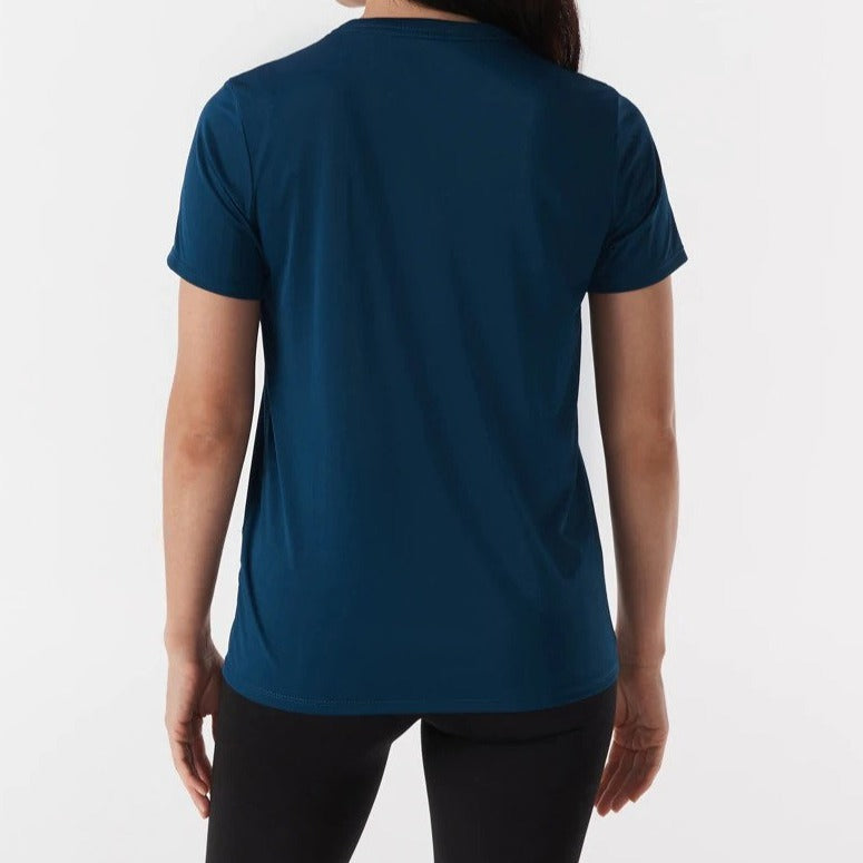 Nike Women's Dri-FIT Tee / T-Shirt / Tshirt - Valerian Blue/White