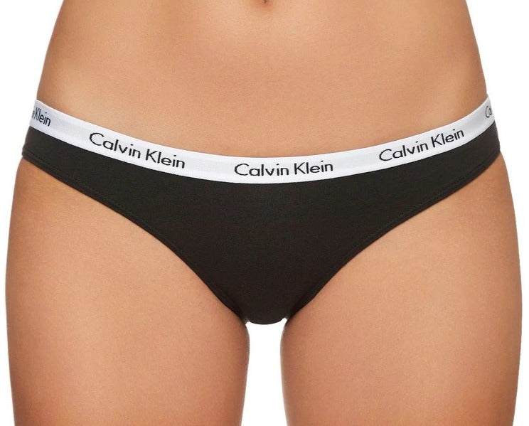 Calvin Klein Women's Carousel Bikini Briefs 3-Pack - Black/Grey Heather/Honey Almond