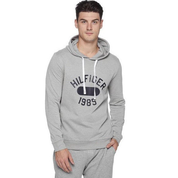 Tommy Hilfiger Men's Hilfiger 1985 Fleece Long Sleeve Hoodie - Grey Heather