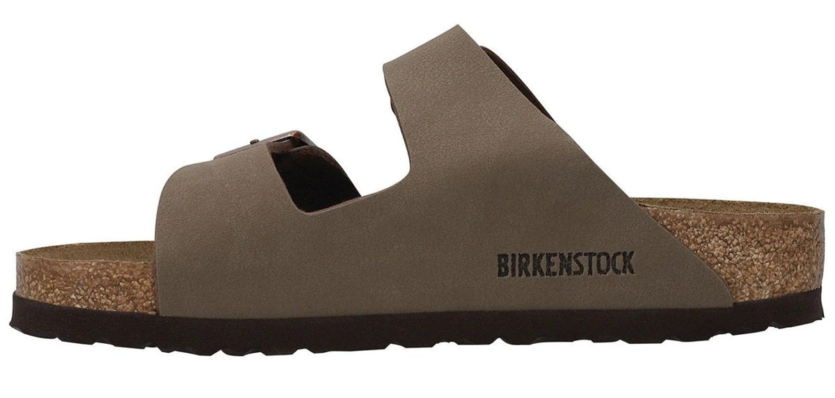 Birkenstock Unisex Arizona Birkibuc Regular Fit Sandals - Mocha