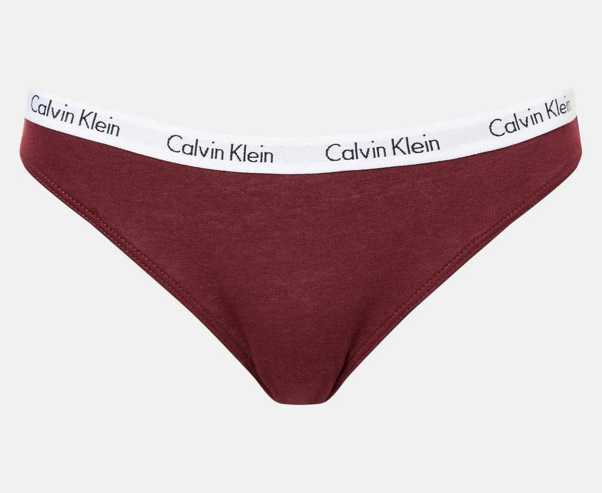 Calvin Klein Women's Carousel Bikini Briefs 5-Pack - Black/Nymph's Thigh/Tawny Port/Grey Heather/Confetti