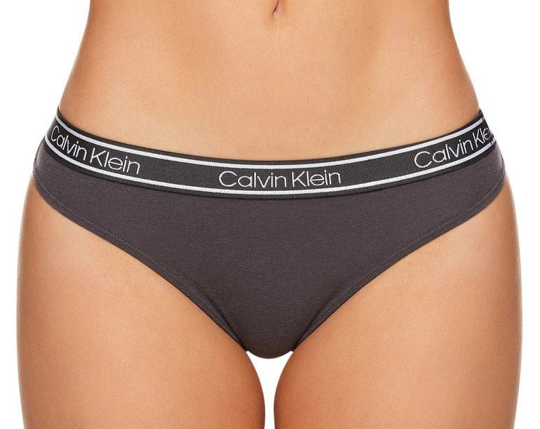 Calvin Klein Women's Bamboo Comfort Thongs 3-Pack - Black/Grey/Pink