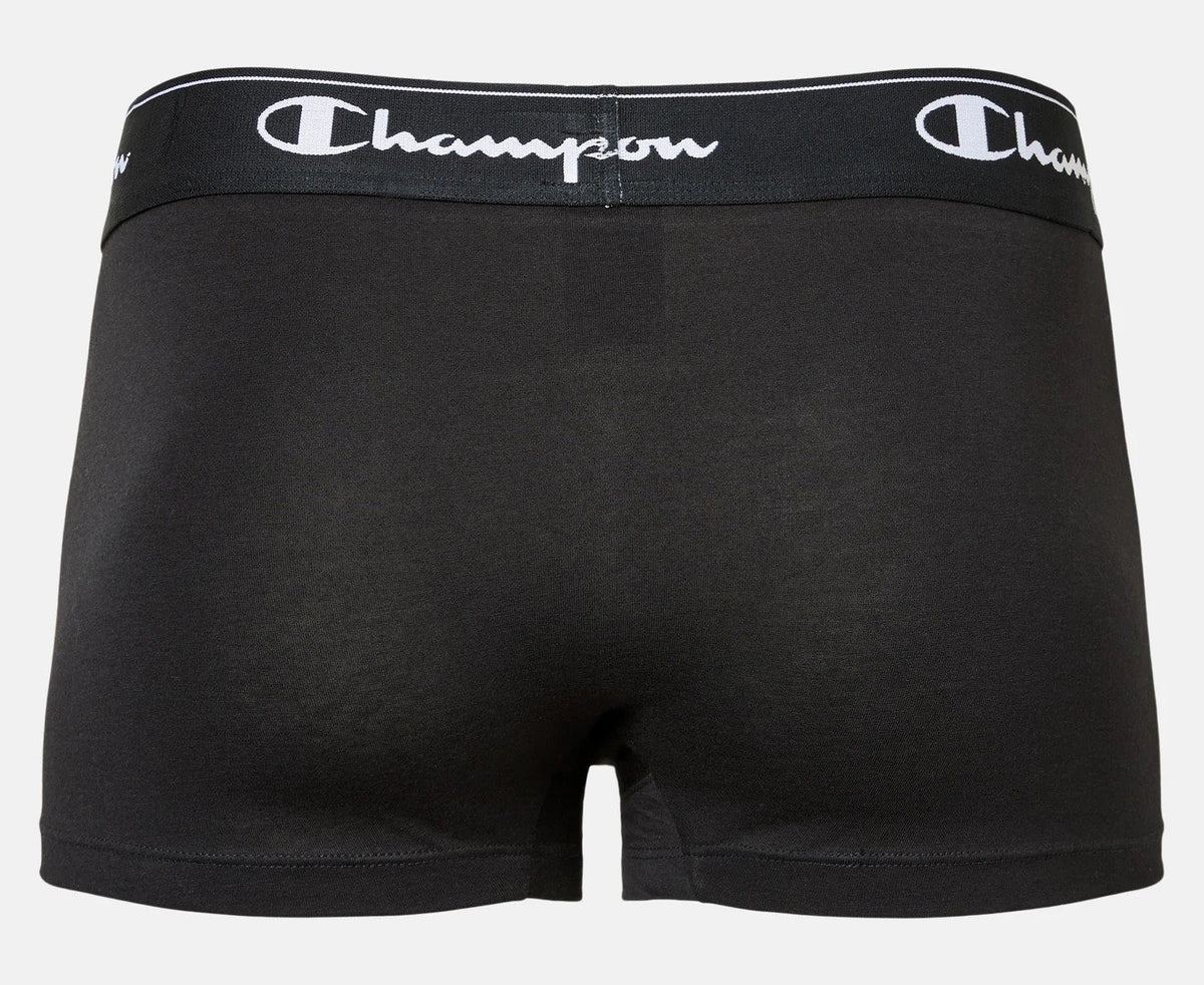 Champion Men's Athletic Cotton Trunks 3-Pack - Black