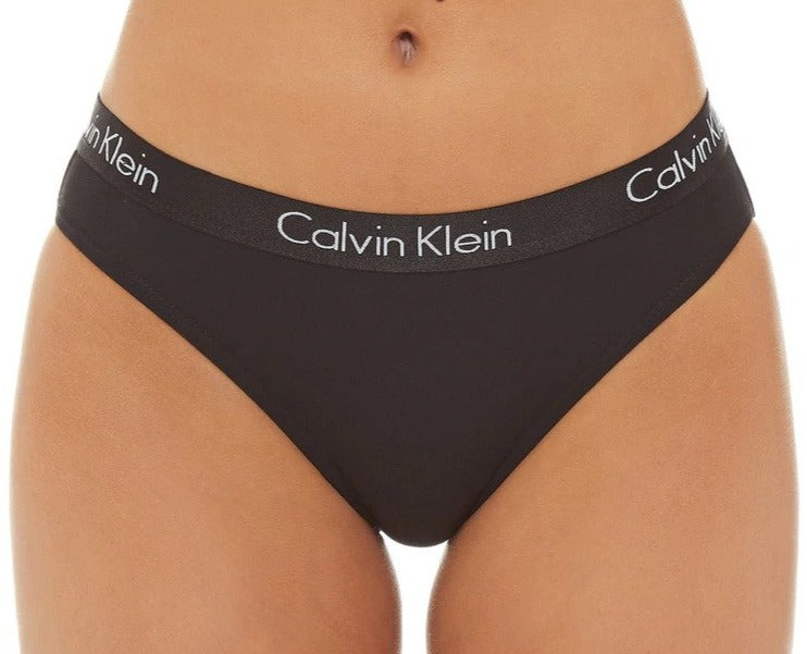 Calvin Klein Women's Motive Cotton Bikini Briefs 3-Pack - Black/Red/Grey Heather