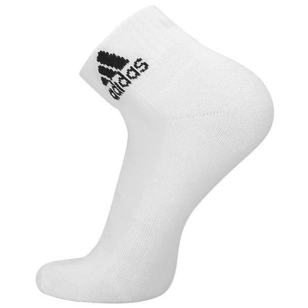 Adidas Men's Cushioned Ankle Socks 3-Pack - White/Black
