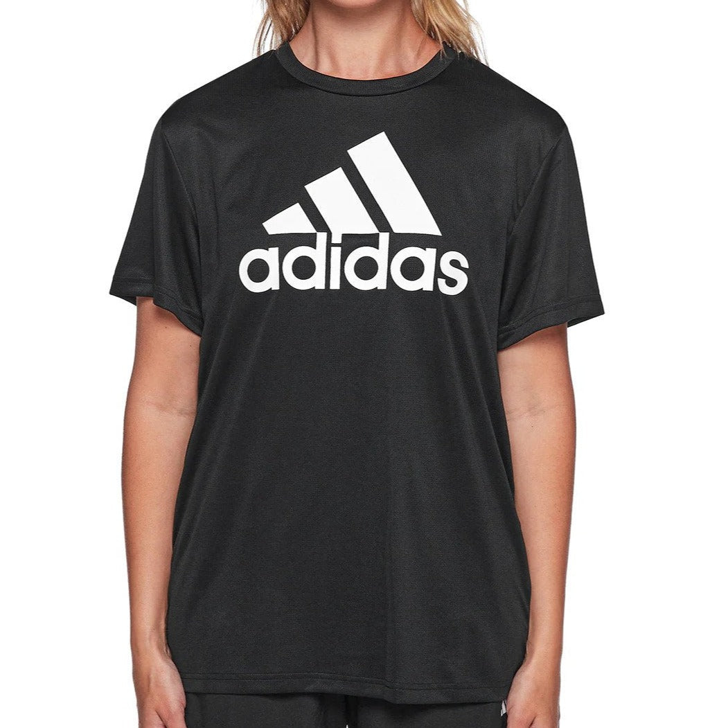 Adidas Women's Big Logo Boyfriend Tee / T-Shirt / Tshirt - Black/White