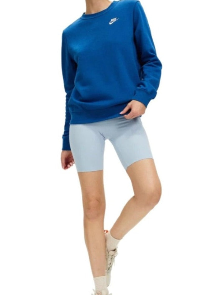Nike Women Dri-Fit Zenvy High-Rise 8in Shorts - Light Armory Blue