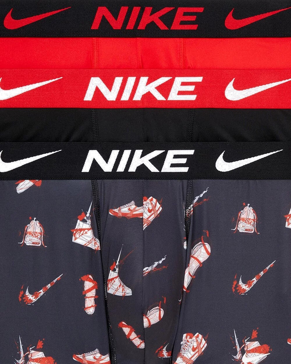 Nike Mens 3-Pack DRI-FIT Essential Micro Trunks - Sneaker Splash Print