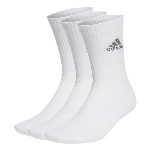 Adidas Unisex Cushioned Crew Sock 3-Pack - White / Grey